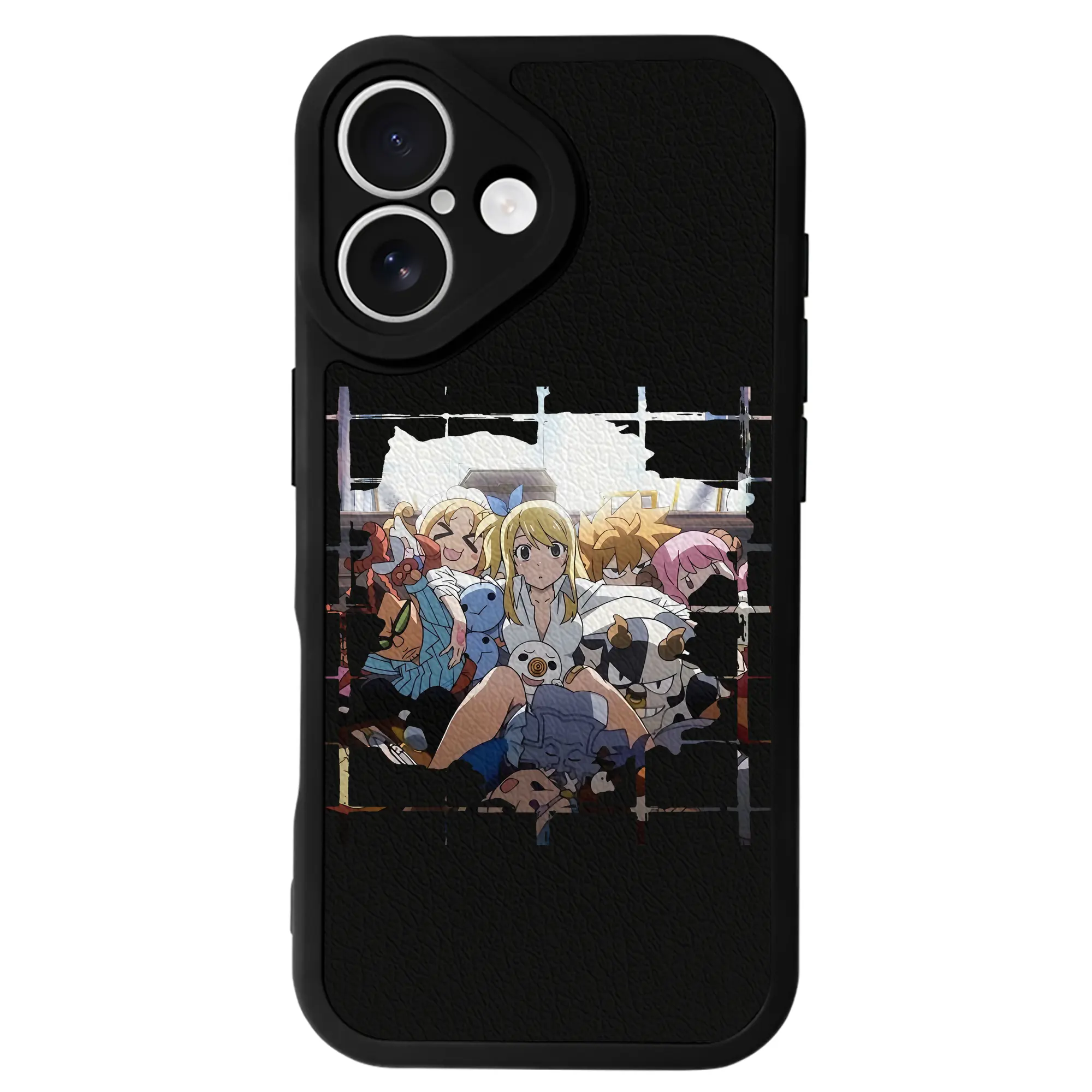 フェアリーテイル グッズ ルーシィ・ハートフィリア - IPhone 16シリーズ対応 ・ シリコンスマホケース ・ レザー調 ・ 高精度フィット ・ 耐衝撃 ・ ワイヤレス充電対応 ・ 精密カット